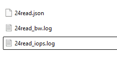 FIO benchmark viewer log